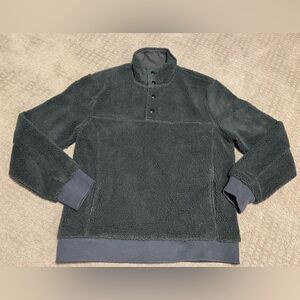 J.CREW Men’s Authentic Fleece Sherpa Mock Neck Pullover Sweater - NWT - M